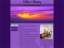 Tablet Screenshot of colleenscleaning.com